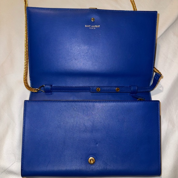 SAINT LAURENT Calfskin Classic Y Ligne Chain Wallet/Clutch - Picture 3 of 7